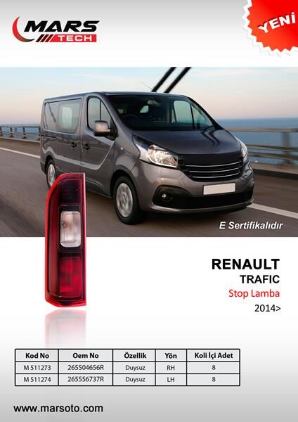 Arka Stop Lamba Sol Trafıc Iıı Duysuz 2014