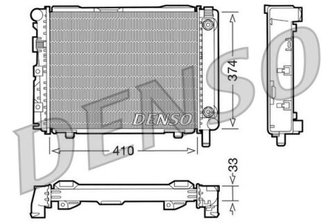 Motor Su Radyatoru Mercedes W201 W124 S124 C124 Klımasız / Otomatık Sanzıman