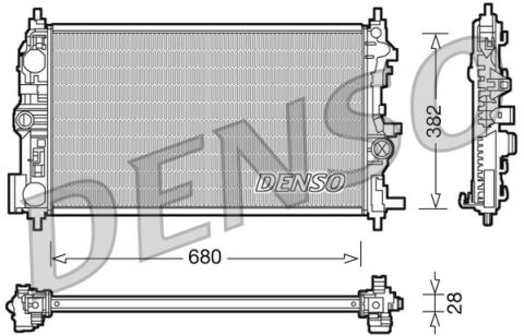 SU RADYATÖRÜ ASTRA J 10 15 ZAFIRA C 12 19 1.6-1.7-2.0 CDTI DTH-DTL-DTJ