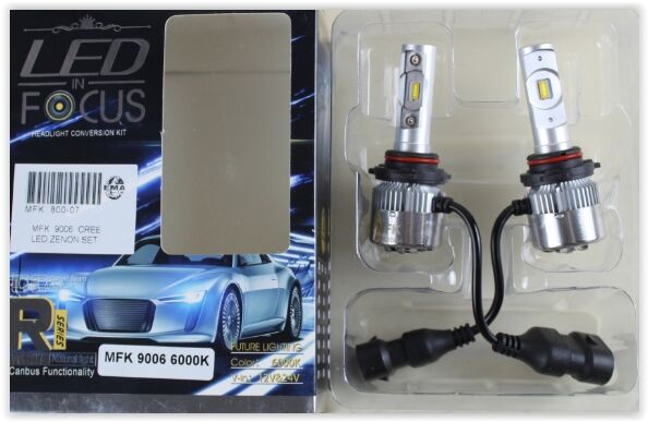 300-35 Ampül 12V 9006 Led Xenon Set Cree Led/Orj. Tek Devre