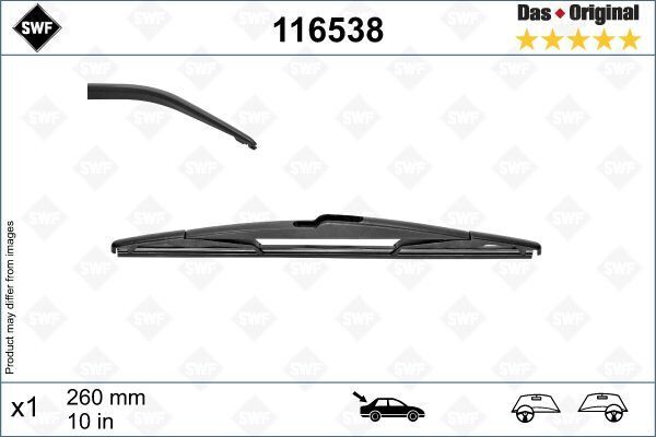 Sılecek Supurgesı Arka 260Mm Mercedes B-Class W246 11 18 . Renault Captur 20 Swf