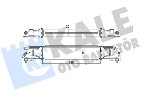 Turbo Radyatörü Intercooler Corsa D Al/Pl/Brz 450X97X52