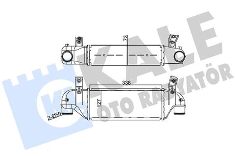 TURBO INTERCOOLER RADYATORU FOCUS 1.8TDCI 98 05 CONNECT 1.8 TDCI 04 09- 338 127 73
