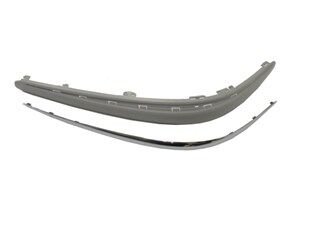 2118800512 - Mercedes E Class- W211- 03/06; Ön Tampon Bandı Sol Gri Astarlı/Nikelaj Çıtalı Sensör Deliksiz (Tyg)