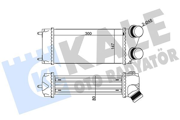 Turbo Radyatörü Intercooler C4-C4 Pıcasso-P307-P307 Sw Al/Pl/Brz 300X147X85