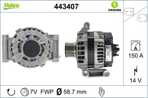 Alternator 12V 150A Transıt V348-V347 2.2 Tdcı 11 14 Transıt V363 14 17 Ranger 2.2 Tke 11