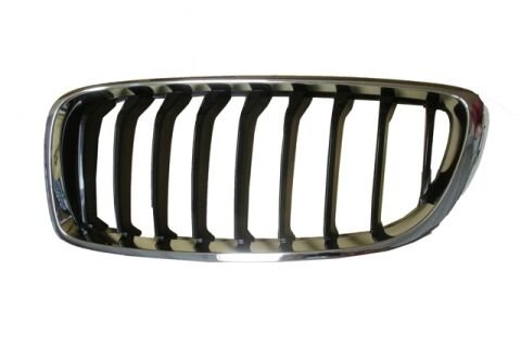 51137294817 - Bmw 4 Serı- F36- 13/18; Ön Panjur Sol Nikelajlı/Siyah (Tyg)