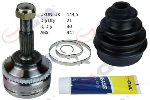 AKS KAFASI DIŞ ÖN CLIO II 98-05 KANGOO 98-08 1.5 DCI ABS Lİ 44DİŞ 21x30x52.2 144.5mm