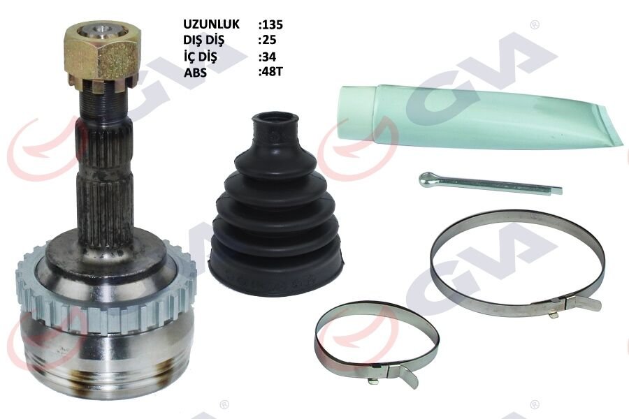 Aks Kafası Dış Ön Corsa C-Combo 1.3 Cdtı-1.7Dtı 00-06 Abs Li 29 Diş 22X28X52 150Mm