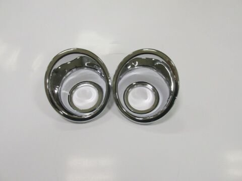 735462203 - Fıat Fıorıno- 08/12; Sis Lamba Kapağı Sağ/Sol Set (2 Parça) Sis Delikli Nikelajlı