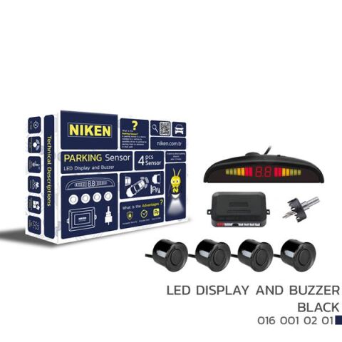 PARK SENSÖRÜ LED EKRAN SES İKAZLI SİYAH
