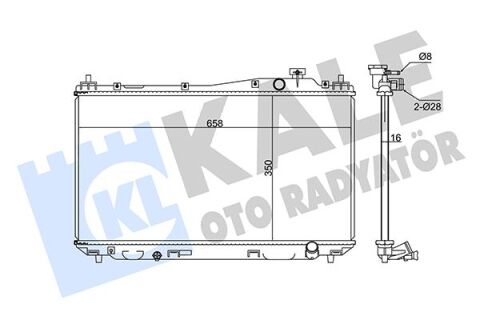 Radyatör Cıvıc Vıı Mekanik Al/Pl/Brz 350X658X16