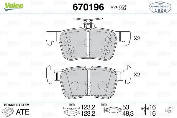 Arka Disk Fren Balatası Ford Edge 2.0D 08/15-07/18 Ford Kuga 1.5/1.5D/1.6/2.0/2.0D 11/12