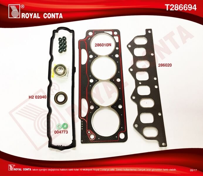 ÜST TAKIM CONTA CLIO I 91 1.8 LAGUNA-MEGANE I 95 1.8-2.0 F3P 710/F3P 714 SKT KEÇELİ