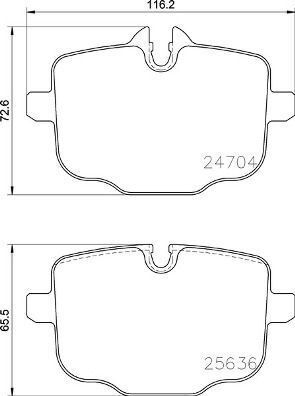 Fren Balatası Arka Bmw G30 G32 G11 G12 G16 G01 G02 G05 G06 G07 İx I20