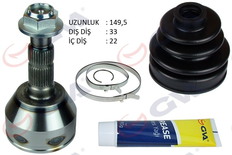 AKS KAFASI DIŞ ÖN ASTRA H-ZAFIRA B 1.4i-1.i6 04-09 33x22x53 149.5mm