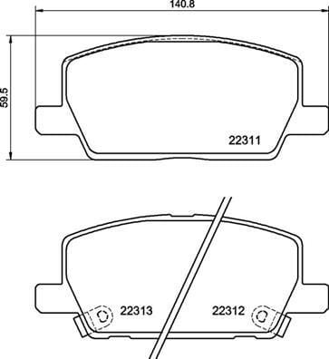 Ön Fren Balatası Mokka 13 300 Mm