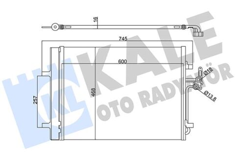 KLIMA RADYATORU MONDEO IV S MAX 07 2.0 TDCI GALAXY 2.0TDCI 07 14 VOLVO S60 S80 II V60 V70 III XC70 II 2.5 / 3.2 224DT 204PT DISCOVERY SPORT L550 14 FREELANDER 2 L359 06 14 R.R EVOQUE L538 11 19