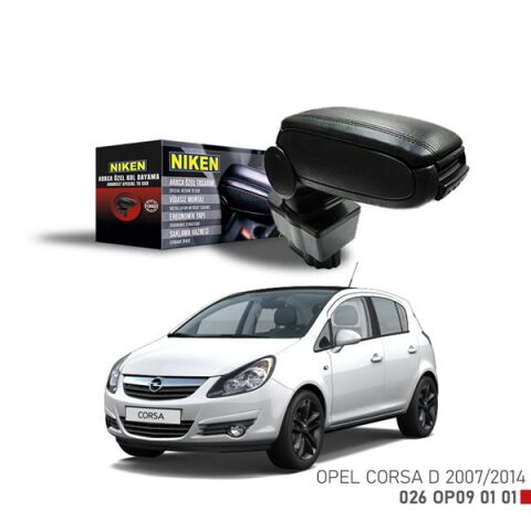 ARACA ÖZEL KOL DAYAMA SİYAH OPEL CORSA D 07-14