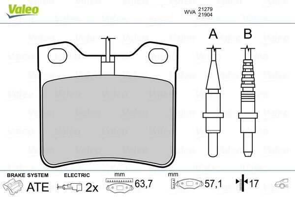 Fren Balatası Arka Mercedes W638 B901 B902 . Peugeot 406 605