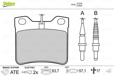 Fren Balatası Arka Mercedes W638 B901 B902 . Peugeot 406 605