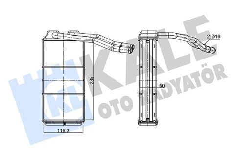 Kalorıfer Radyatoru 18 K4F - 20 T2N Freelander I L314 98 06
