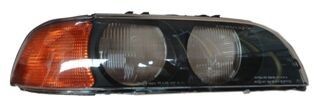Bmw 5 Serı- E39- 96/00; Far Camı Sağ Sarı Sinyalli (famella)