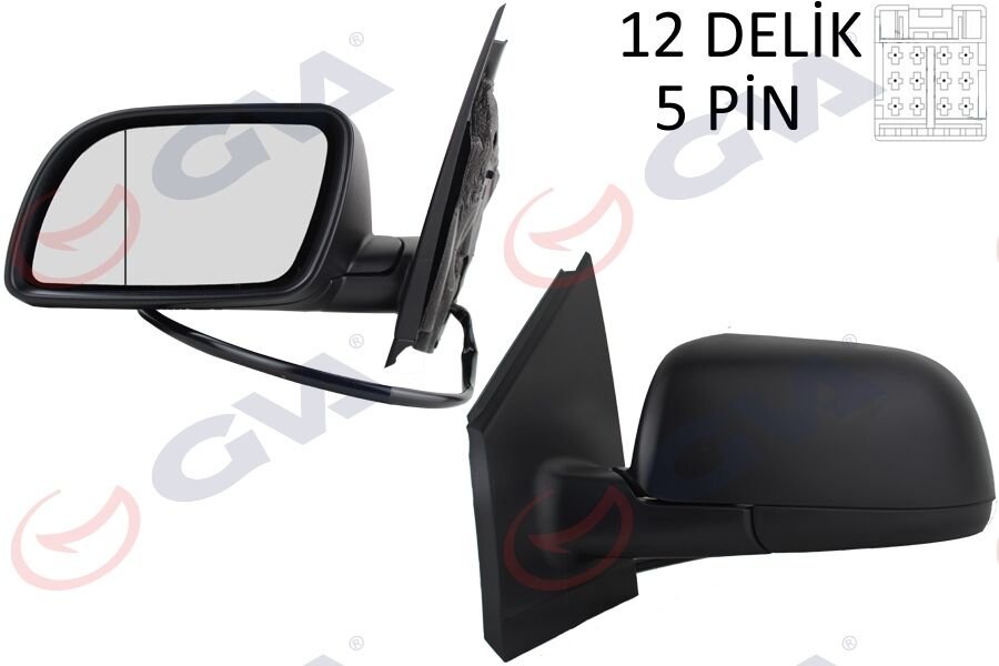 DIŞ DİKİZ AYNASI SOL POLO 02 ELEKTRİKLİ ISITMALI ASFERİK 5 FİŞ VM-194EHAL