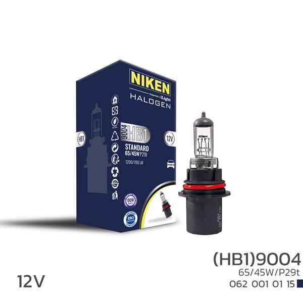 NIKEN 9004 HB1 65W/45W HALOJEN AMPUL P29t 12V