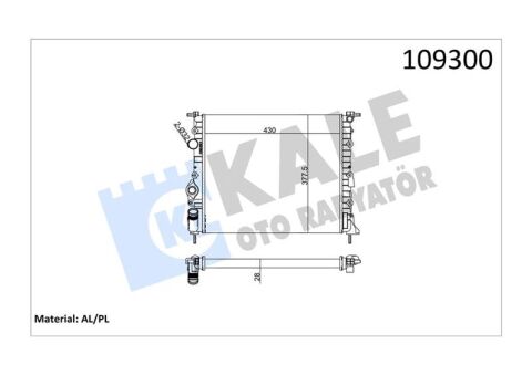 Radyatör Mgn-Scenıc 1.6 1.4 E7J 2 Sıra Al Pl Sistem
