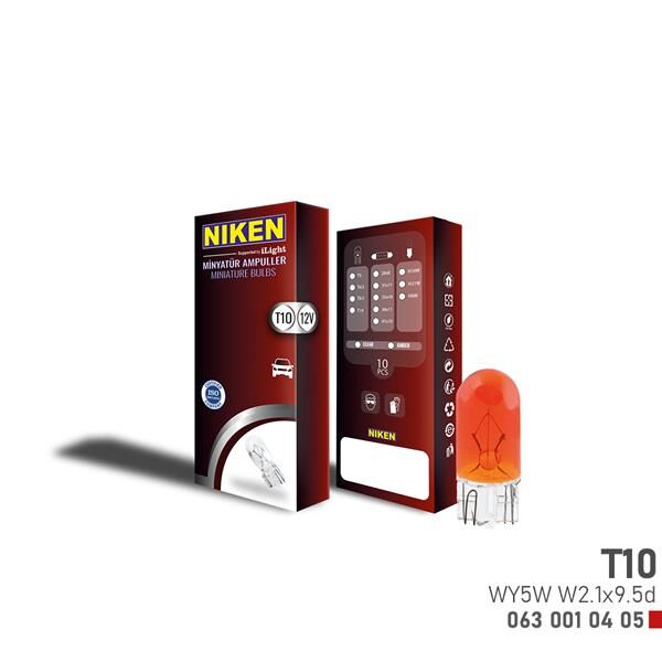 NIKEN T10 PARK AMPULU WY5W W2.1x9.5d AMB 12V 10LU