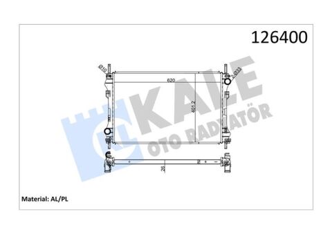 Motor Su Radyatoru Transıt V184 2.4Tdcı 01 06 Klımasız