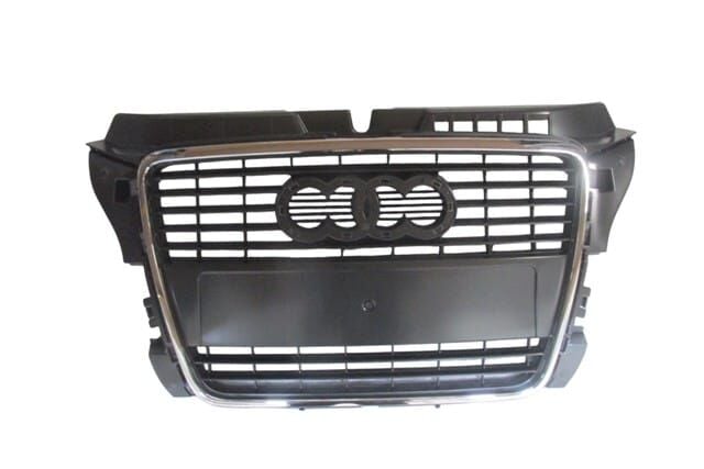 (yeni Ürün!!!)audı A3- 09/12; Ön Panjur Gümüş Gri Nikelaj Çıtalı (tyg) - 8P0853651H1QP