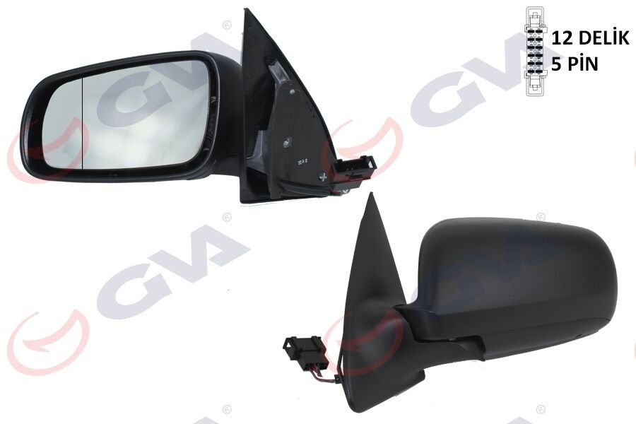 Dış Dikiz Aynası Sol Fabıa 98 Elektrikli Isıtmalı Asferik 5 Fiş Vm-604Ehal