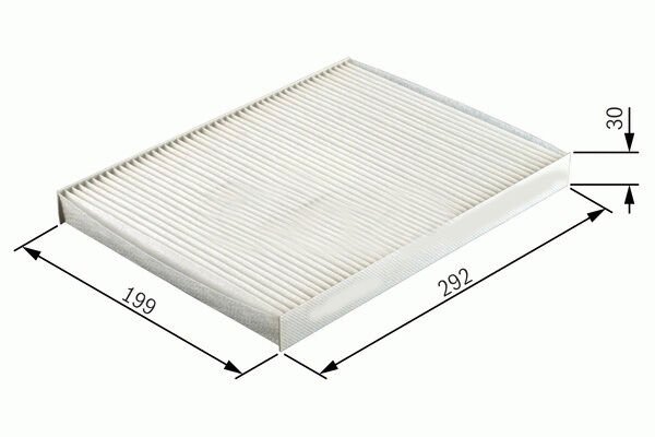 POLEN FİLTRESİ DİKDÖRTGEN ASTRA G 98-04 - ASTRA H 04-14 -ZAFIRA A 98-10 1.4-1.6-1.8-2.0T-16V