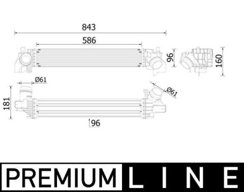 TURBO RADYATORU B38 BMW F40 F44 F45 F46 F48 F39 MINI B36 B38 F54 F55 F56 F57 F60 PREMIUM LINE