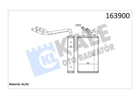 KALORIFER RADYATORU TRANSIT V347 06 KLIMALI