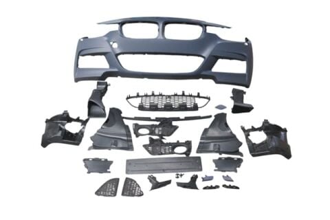 Bmw 3 Serı- F30- 12/18; Ön Tampon Komple (ızgaralı/plaka Plastikli) (f.yık.lı) (m-tech/lcı) - A51118055823S1