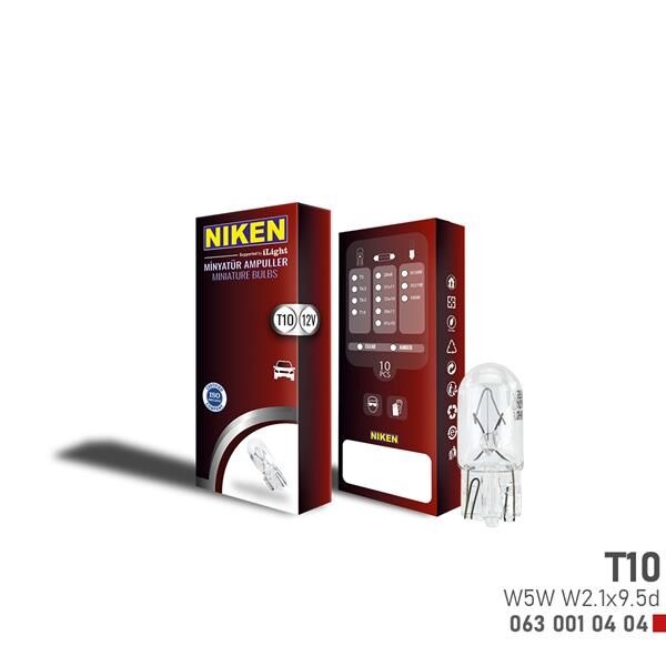 Nıken T10 Park Ampulu W5W W2.1X9.5D 12V 10Lu