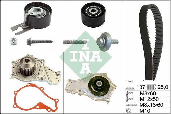 Devirdaimli Triger Seti 137X254 P206-P207-P307-P308-P407-P3008-Expert-Partner-Berlıngo-Jumpy-C2-C3 -C4-C5-Xsara-Focus Iı-Fıesta V-Vı Volvo S40-C30-V50-Fıat Scudo Euro4 1.6 Hdı-Tdci