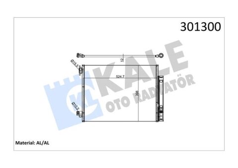 KLİMA RADYATÖRÜ KONDENSER RENAULT CLIO IV 12 CAPTUR I 13 SYMBOL III 14 DACIA LOGAN MCV II 14 DOKKER 12 DUSTER 10 SANDERO II 12 0.9TCe 1.0SCe 1.2TCe 1.5dCi 1.6