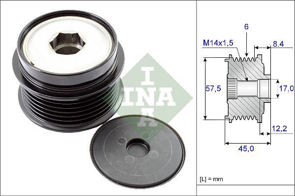 ALTERNATÖR KASNAĞI RULMANLI JEEP CHEROKEE-WRANGLER 2.5-2.8CRD 01 DODGE NITRO