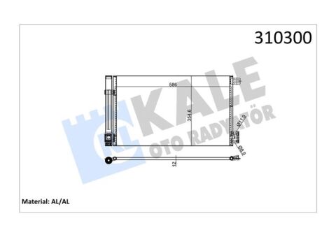 Klima Kondenseri Combo D-Corsa D-E Adam-Bıpper-Tepee-Nemo 1.2-1.4 Hdı 08 Fıorıno 1.4-1.3D Mj 07 571X351X12