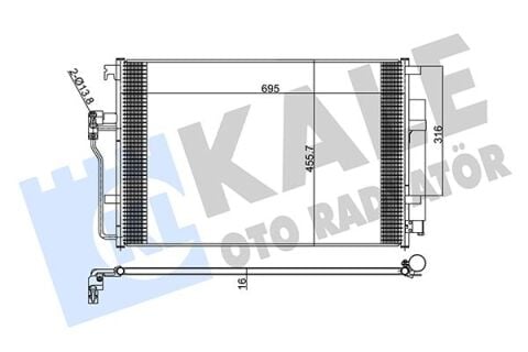 Klıma Radyatoru Mercedes Sprınter B906 B907 B910 . Vw Crafter 30-35-50
