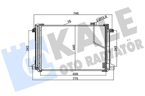 Klıma Radyatoru Mercedes W204 S204 C204 C218 W212 A207 C207 X204
