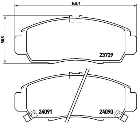 ÖN FREN BALATA HONDA CIVIC 1.6L R16A2 VTEC sedan FD6 06-11 1.8L R18A2 FD7 06-