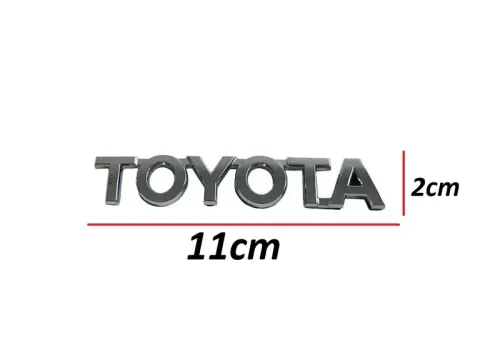 Toyota Yazı Corolla 07-18/Yaris 06-14 Arka (Toyota Yazısı)