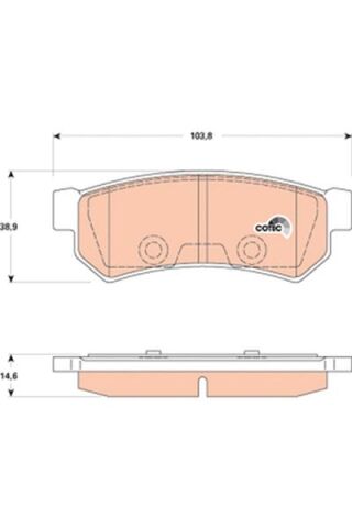 Arka Balata Lacettı 1.4 16V 1.6 1.8 05/2003 Nubıra Sedan;Kombı 1.4 1.6 1.8 01/2005