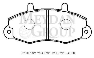 92Vb-2K021-Ac - Ford Transıt- T15- 96/02; Ön Fren Balatası T12 (Disk) (138,8X64X18)(Bramax)