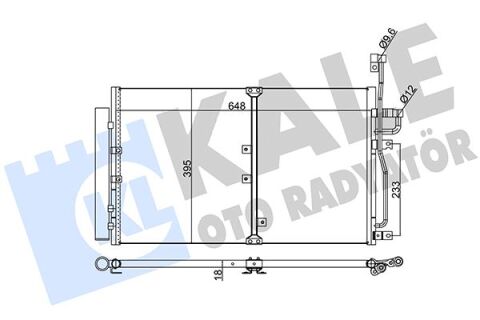 Klima Kondenseri Opel Antara-Chavrolet Captıva Al-Al 670X393X18